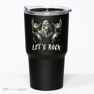 Bigfoot Lets Rock And Roll Funny Tumbler