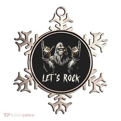 Bigfoot Lets Rock And Roll Funny Ornament
