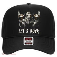 Bigfoot Lets Rock And Roll Funny Hat thumb 0