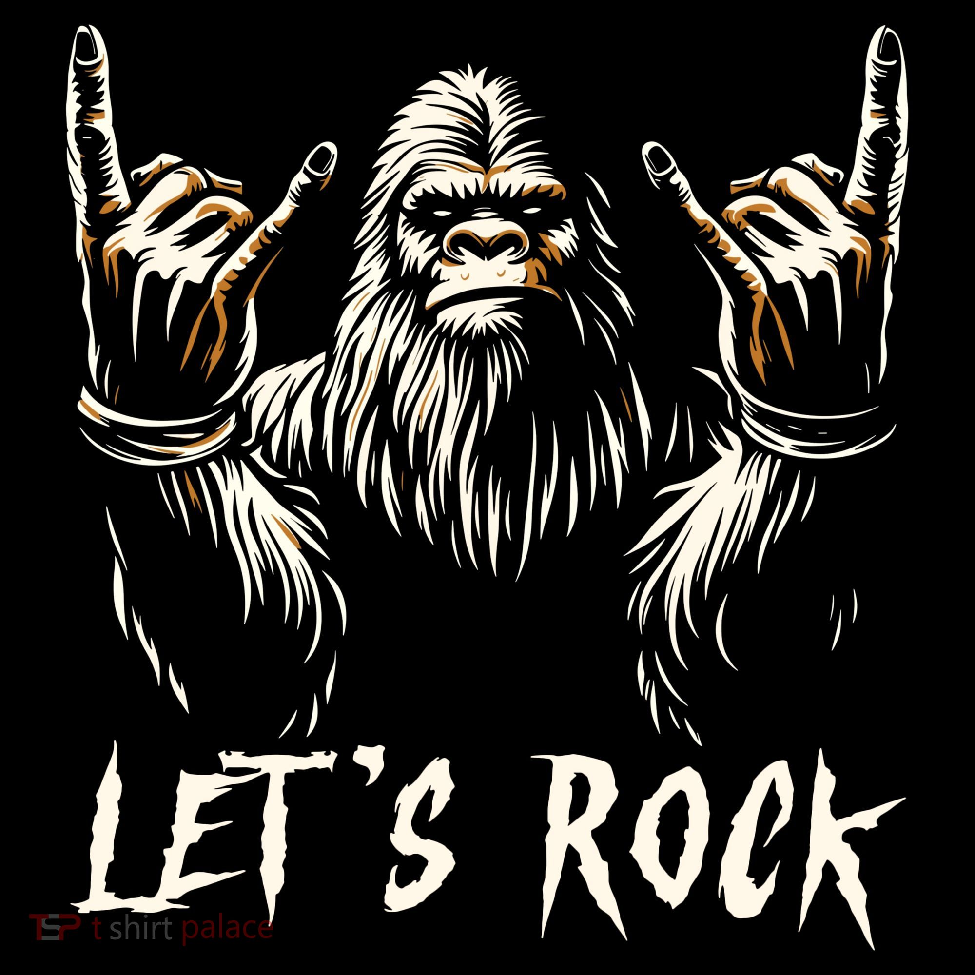 Bigfoot Lets Rock And Roll Funny Kids Sweatshirt