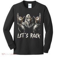 Bigfoot Lets Rock And Roll Funny Kids Long Sleeve Shirt thumb 0