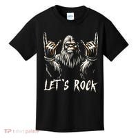 Bigfoot Lets Rock And Roll Funny Kids T-Shirt thumb 0