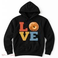 Bagel Love Retro Vibes Bagel Lovers Favorite Weekend Brunch Hoodie thumb 0