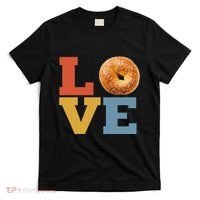 Bagel Love Retro Vibes Bagel Lovers Favorite Weekend Brunch T-Shirt thumb 0