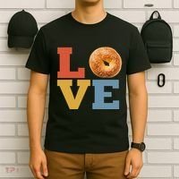 Bagel Love Retro Vibes Bagel Lovers Favorite Weekend Brunch T-Shirt thumb 6