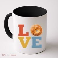 Bagel Love Retro Vibes Bagel Lovers Favorite Weekend Brunch Coffee Mug thumb 0