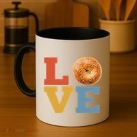 Bagel Love Retro Vibes Bagel Lovers Favorite Weekend Brunch Coffee Mug thumb 4