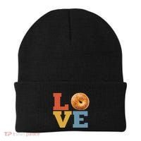 Bagel Love Retro Vibes Bagel Lovers Favorite Weekend Brunch Beanie thumb 0