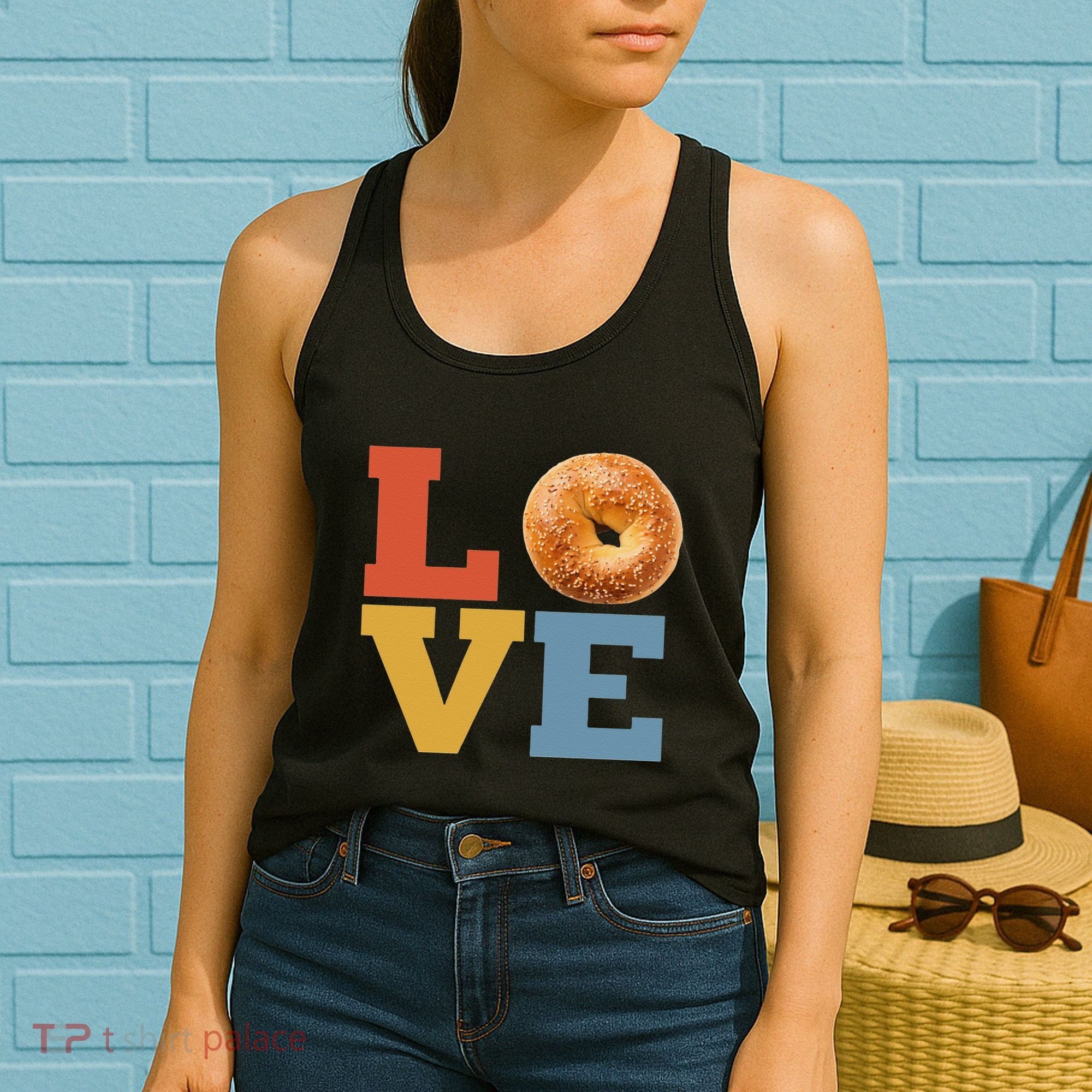 Bagel Love Retro Vibes Bagel Lovers Favorite Weekend Brunch Women's Tank Top