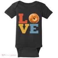 Bagel Love Retro Vibes Bagel Lovers Favorite Weekend Brunch Baby Bodysuit thumb 0
