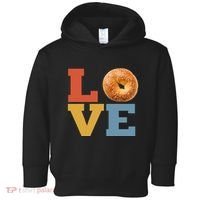 Bagel Love Retro Vibes Bagel Lovers Favorite Weekend Brunch Toddler Hoodie thumb 0