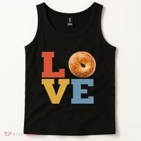 Bagel Love Retro Vibes Bagel Lovers Favorite Weekend Brunch Tank Top thumb 2
