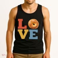 Bagel Love Retro Vibes Bagel Lovers Favorite Weekend Brunch Tank Top thumb 3