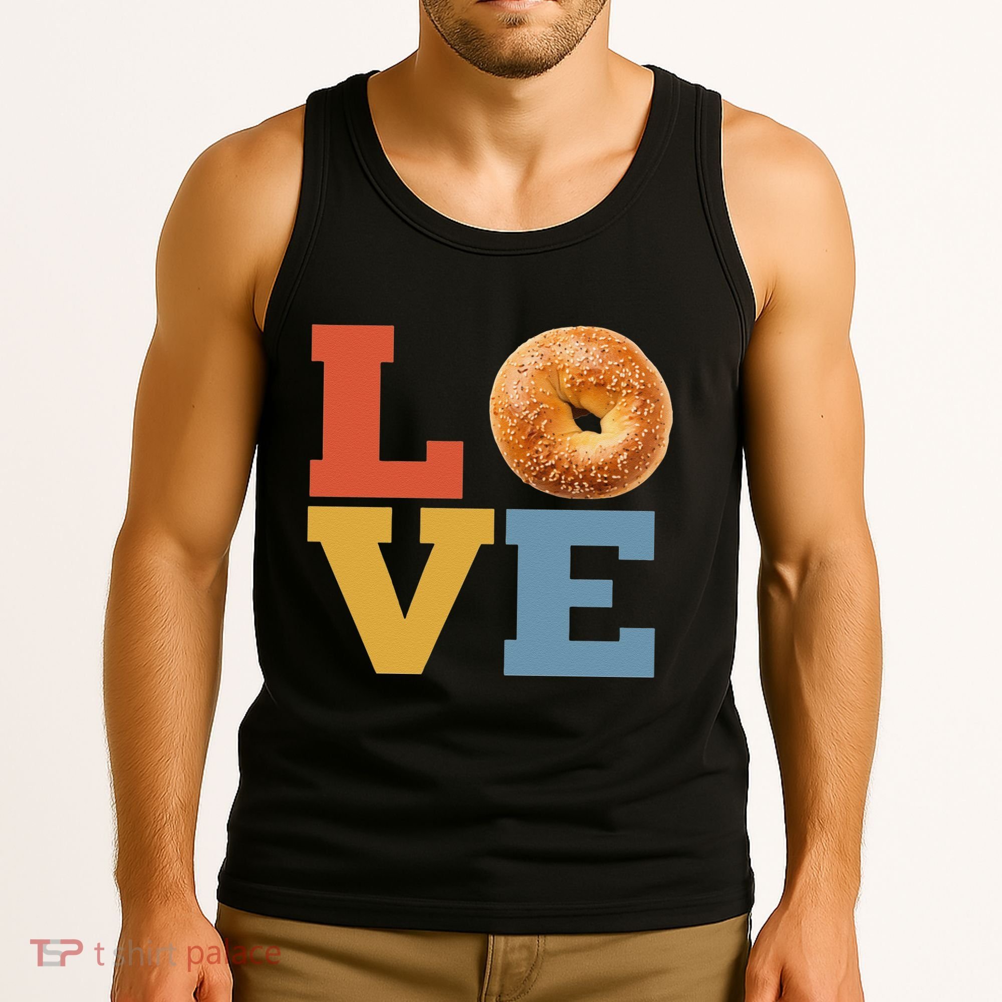 Bagel Love Retro Vibes Bagel Lovers Favorite Weekend Brunch Tank Top