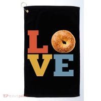 Bagel Love Retro Vibes Bagel Lovers Favorite Weekend Brunch Golf Towel thumb 0