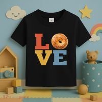 Bagel Love Retro Vibes Bagel Lovers Favorite Weekend Brunch Toddler T-Shirt thumb 3
