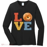 Bagel Love Retro Vibes Bagel Lovers Favorite Weekend Brunch Women's Long Sleeve Shirt thumb 0
