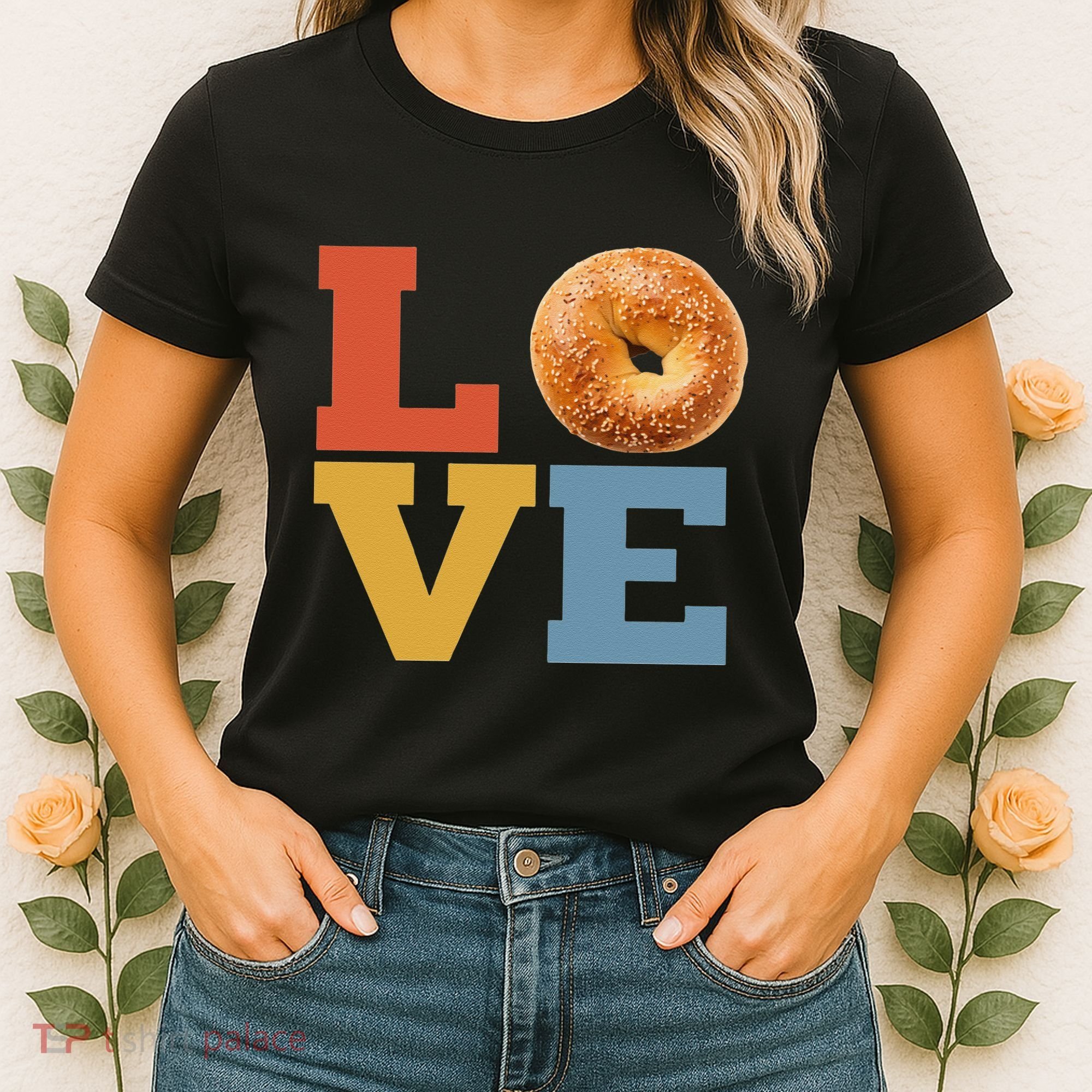 Bagel Love Retro Vibes Bagel Lovers Favorite Weekend Brunch Women's T-Shirt