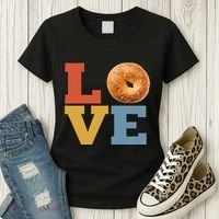 Bagel Love Retro Vibes Bagel Lovers Favorite Weekend Brunch Women's T-Shirt thumb 3