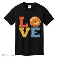 Bagel Love Retro Vibes Bagel Lovers Favorite Weekend Brunch Kids T-Shirt thumb 0