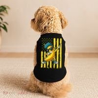 Banana Lover Retro American Flag Dabbing Doggie Tank thumb 2