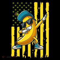 Banana Lover Retro American Flag Dabbing Coffee Mug thumb 5
