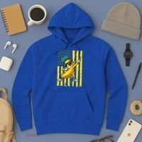 Banana Lover Retro American Flag Dabbing Hoodie thumb 3