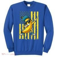 Banana Lover Retro American Flag Dabbing Sweatshirt thumb 0
