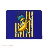 Banana Lover Retro American Flag Dabbing Mousepad thumb 0