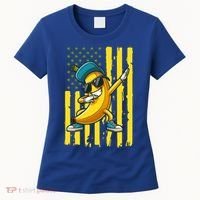 Banana Lover Retro American Flag Dabbing Women's T-Shirt thumb 0