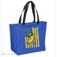 Banana Lover Retro American Flag Dabbing Tote Bag thumb 2