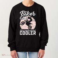 Biker Like Regular But Cooler Funny Motorcycle Gift Women's Sweatshirt thumb 0