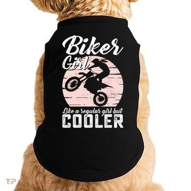 Biker Like Regular But Cooler Funny Motorcycle Gift Doggie Tank