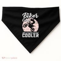 Biker Like Regular But Cooler Funny Motorcycle Gift USA-Made Doggie Bandana thumb 0
