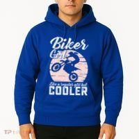 Biker Like Regular But Cooler Funny Motorcycle Gift Hoodie thumb 2