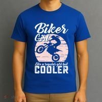Biker Like Regular But Cooler Funny Motorcycle Gift T-Shirt thumb 3
