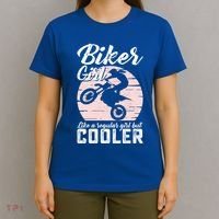 Biker Like Regular But Cooler Funny Motorcycle Gift T-Shirt thumb 4