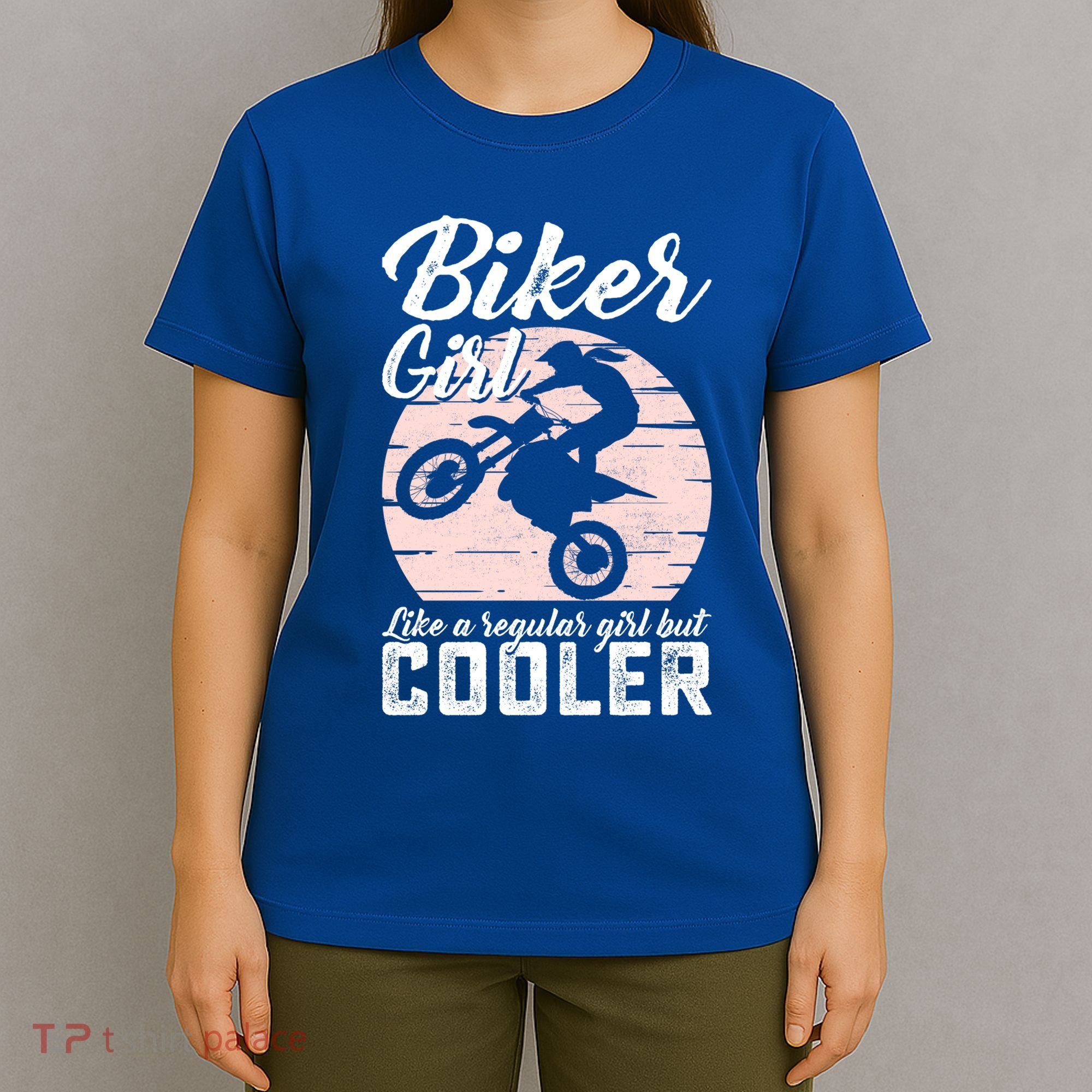 Biker Like Regular But Cooler Funny Motorcycle Gift T-Shirt