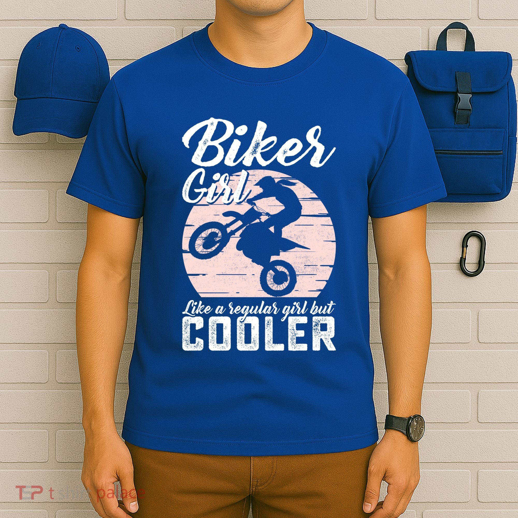 Biker Like Regular But Cooler Funny Motorcycle Gift T-Shirt