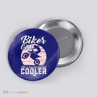 Biker Like Regular But Cooler Funny Motorcycle Gift Button