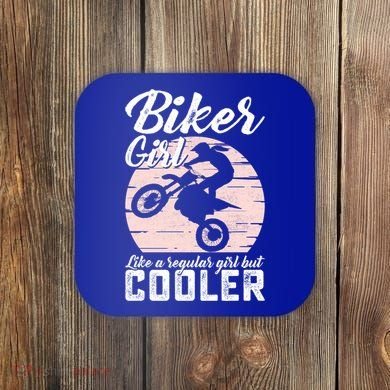 Biker Like Regular But Cooler Funny Motorcycle Gift Coaster