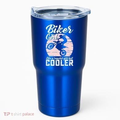 Biker Like Regular But Cooler Funny Motorcycle Gift Tumbler