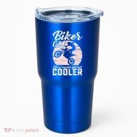 Biker Like Regular But Cooler Funny Motorcycle Gift Tumbler thumb 0