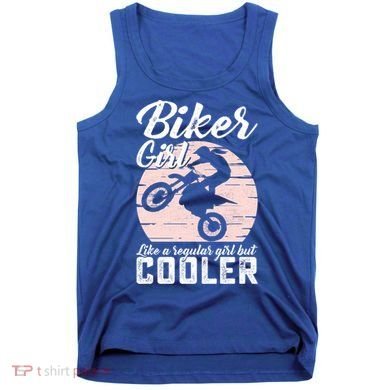 Biker Like Regular But Cooler Funny Motorcycle Gift Tank Top