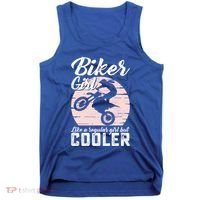 Biker Like Regular But Cooler Funny Motorcycle Gift Tank Top thumb 0