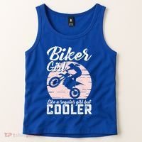 Biker Like Regular But Cooler Funny Motorcycle Gift Tank Top thumb 2