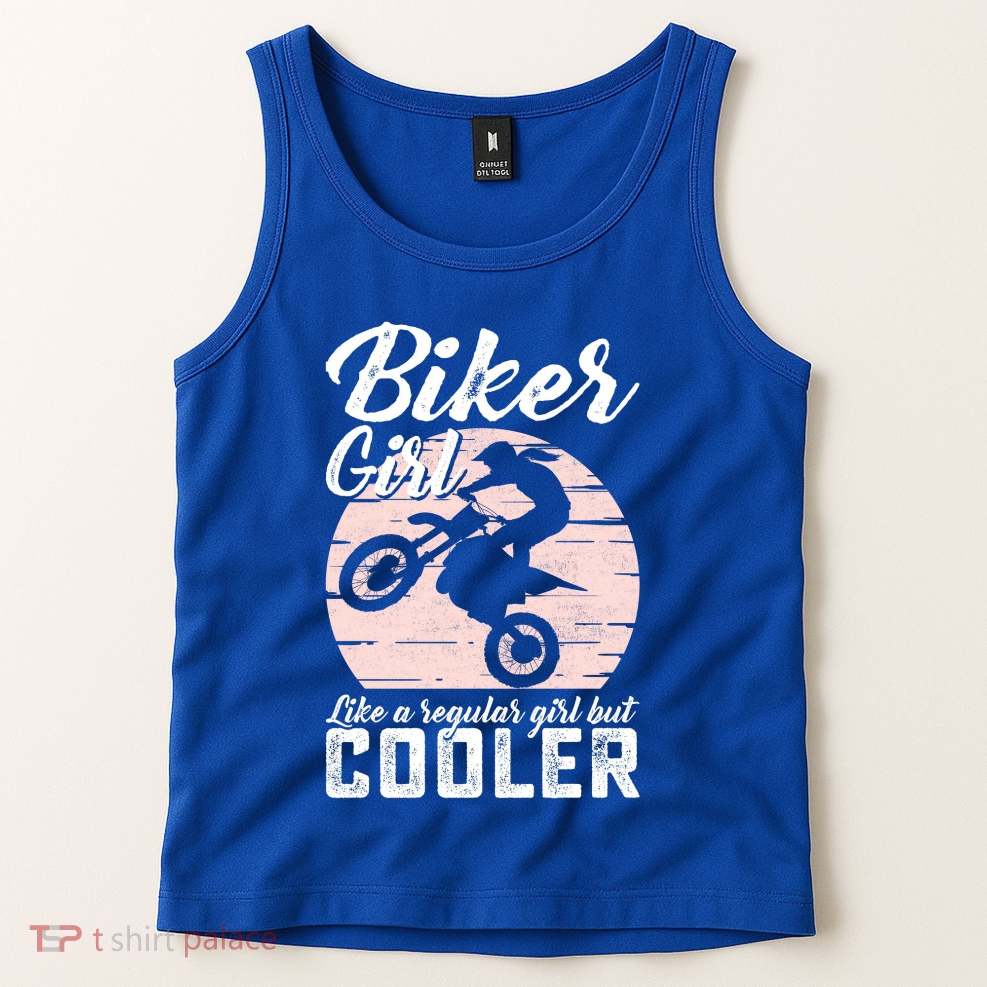 Biker Like Regular But Cooler Funny Motorcycle Gift Tank Top