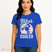Biker Like Regular But Cooler Funny Motorcycle Gift Women's T-Shirt thumb 4