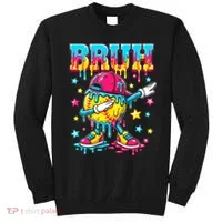 Baseball Life Style Apparel Softball Ice Cream Drip Sweatshirt thumb 0