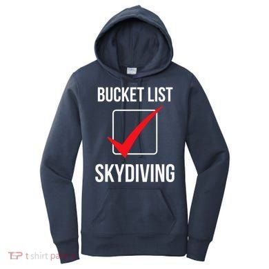 Bucket List Skydiving Vintage Women's Hoodie